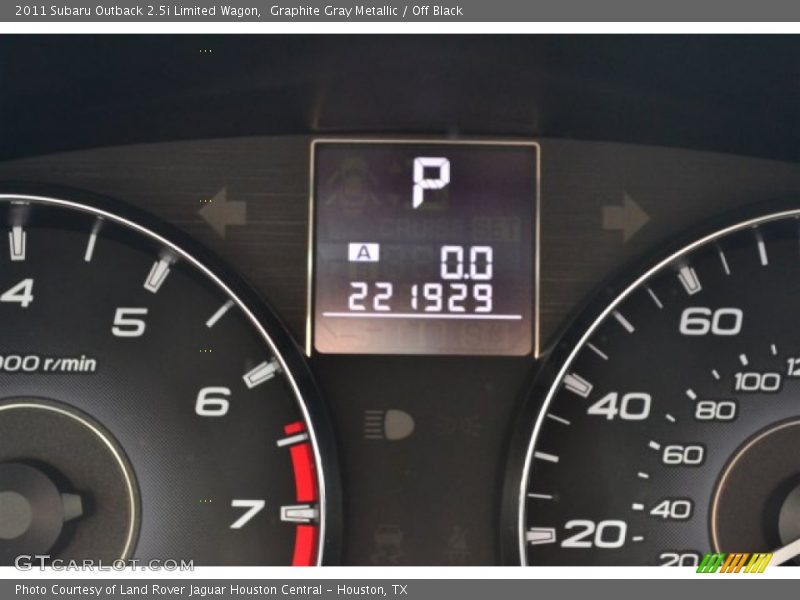 Graphite Gray Metallic / Off Black 2011 Subaru Outback 2.5i Limited Wagon