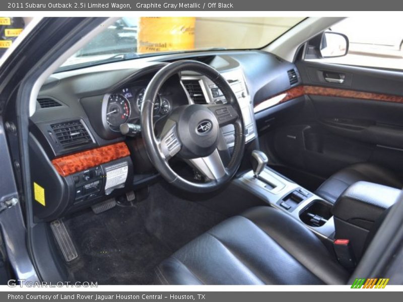 Graphite Gray Metallic / Off Black 2011 Subaru Outback 2.5i Limited Wagon