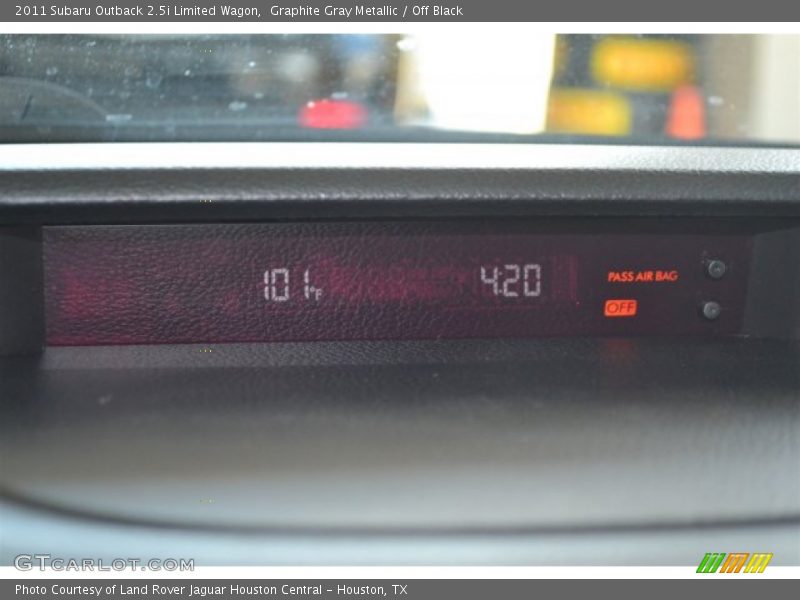 Graphite Gray Metallic / Off Black 2011 Subaru Outback 2.5i Limited Wagon