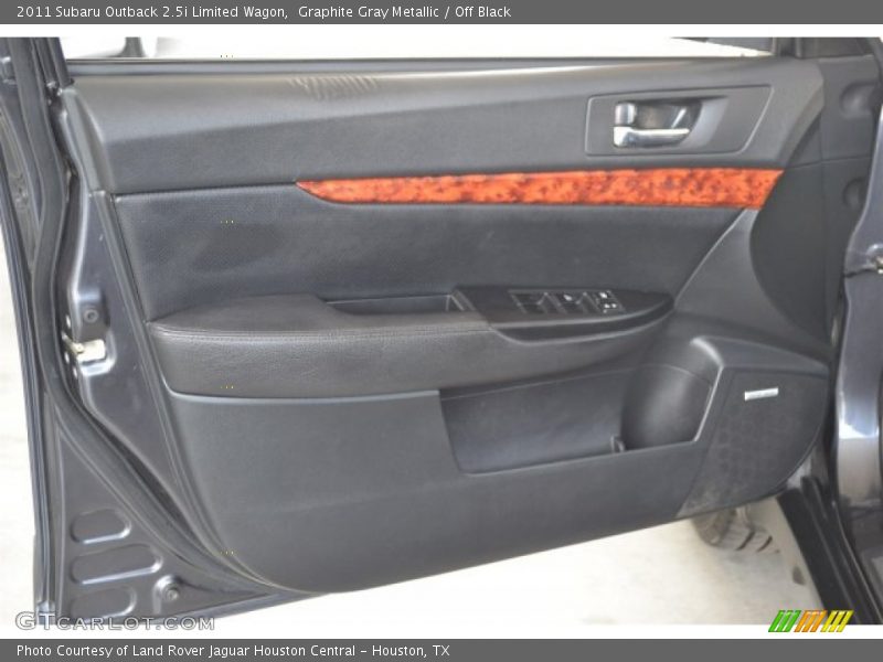 Graphite Gray Metallic / Off Black 2011 Subaru Outback 2.5i Limited Wagon