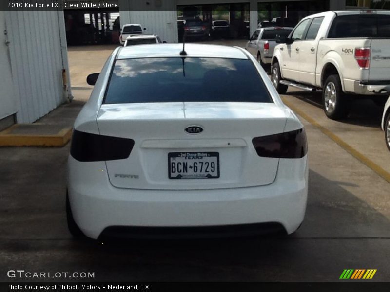 Clear White / Stone 2010 Kia Forte LX