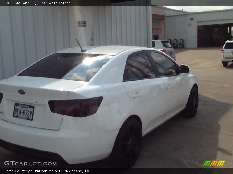 Clear White / Stone 2010 Kia Forte LX