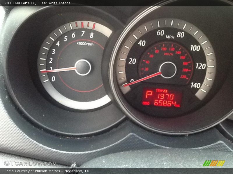Clear White / Stone 2010 Kia Forte LX