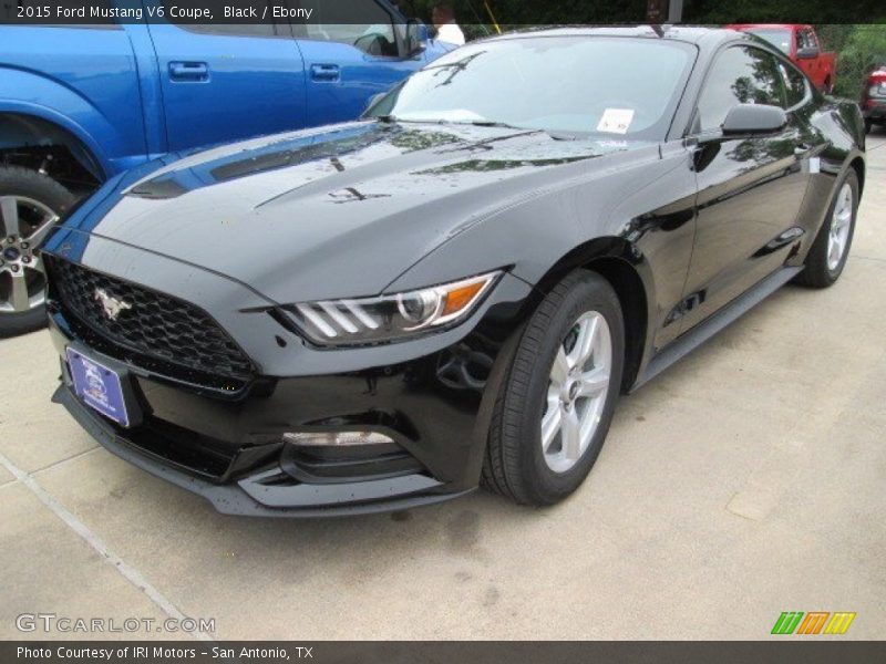 Black / Ebony 2015 Ford Mustang V6 Coupe