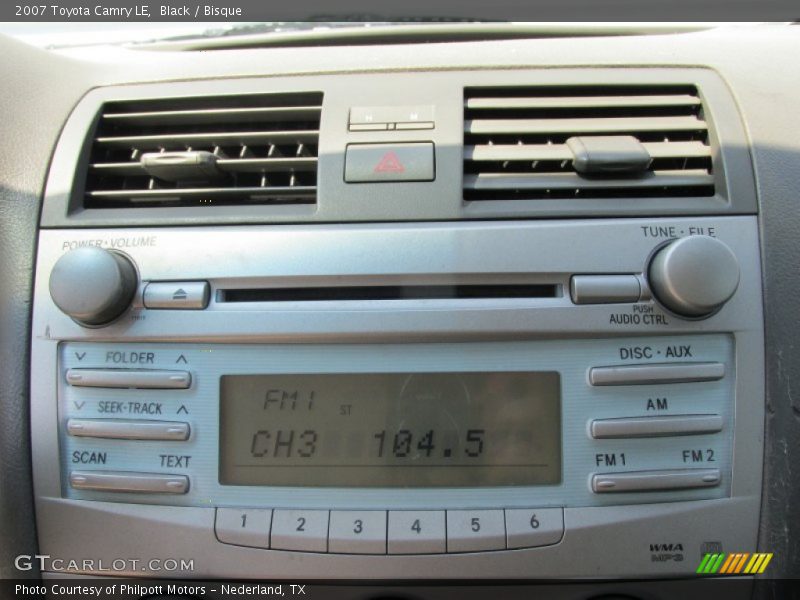 Black / Bisque 2007 Toyota Camry LE