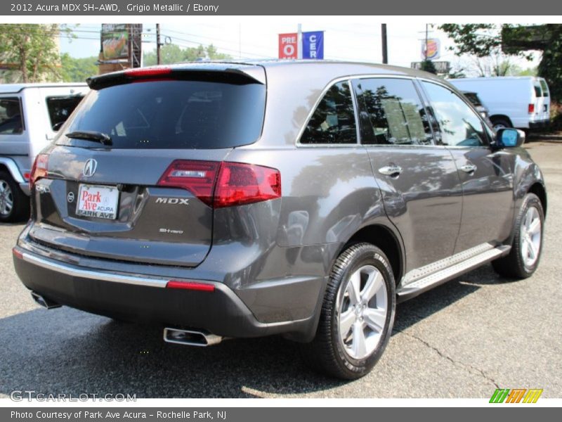 Grigio Metallic / Ebony 2012 Acura MDX SH-AWD