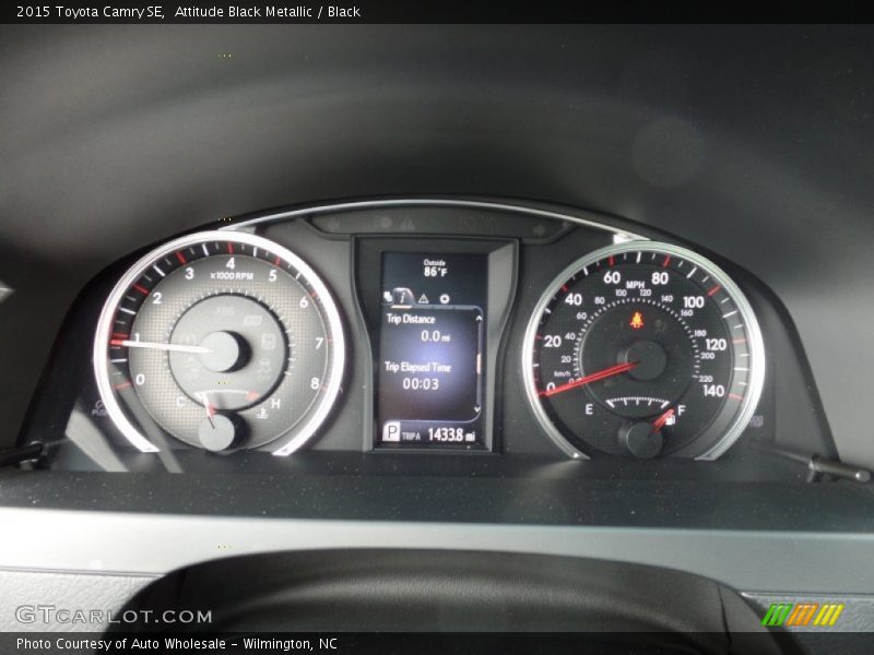 Attitude Black Metallic / Black 2015 Toyota Camry SE