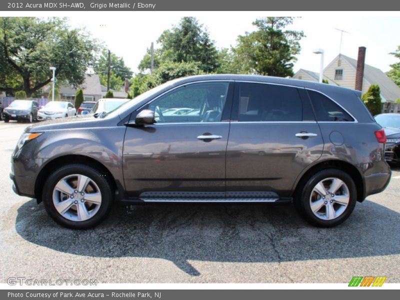 Grigio Metallic / Ebony 2012 Acura MDX SH-AWD