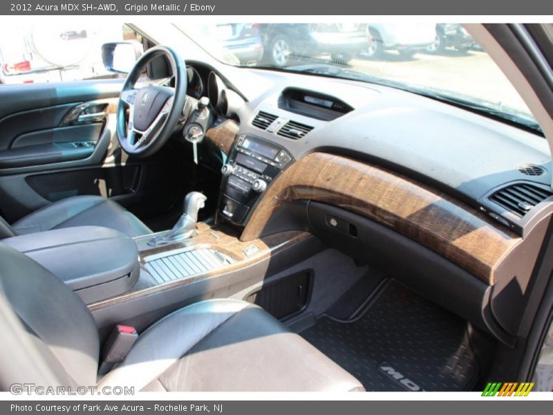 Grigio Metallic / Ebony 2012 Acura MDX SH-AWD