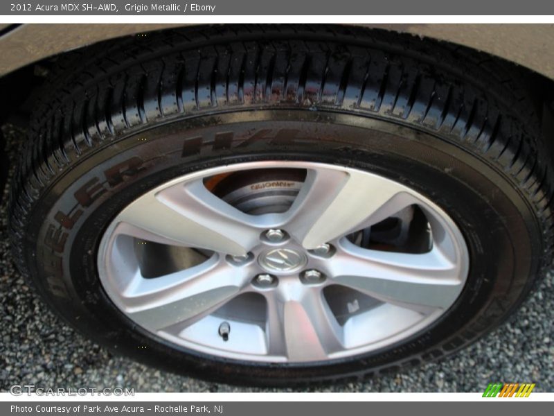 Grigio Metallic / Ebony 2012 Acura MDX SH-AWD