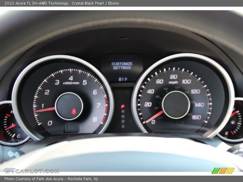 Crystal Black Pearl / Ebony 2013 Acura TL SH-AWD Technology