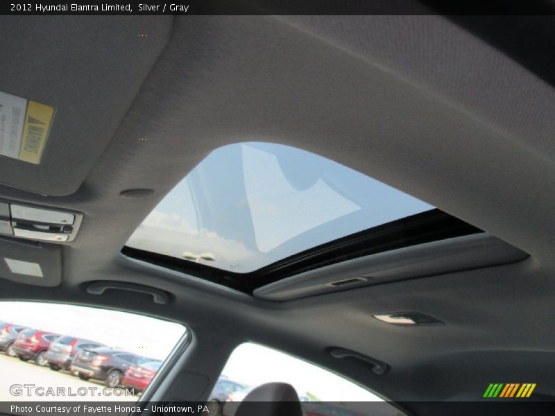 Silver / Gray 2012 Hyundai Elantra Limited