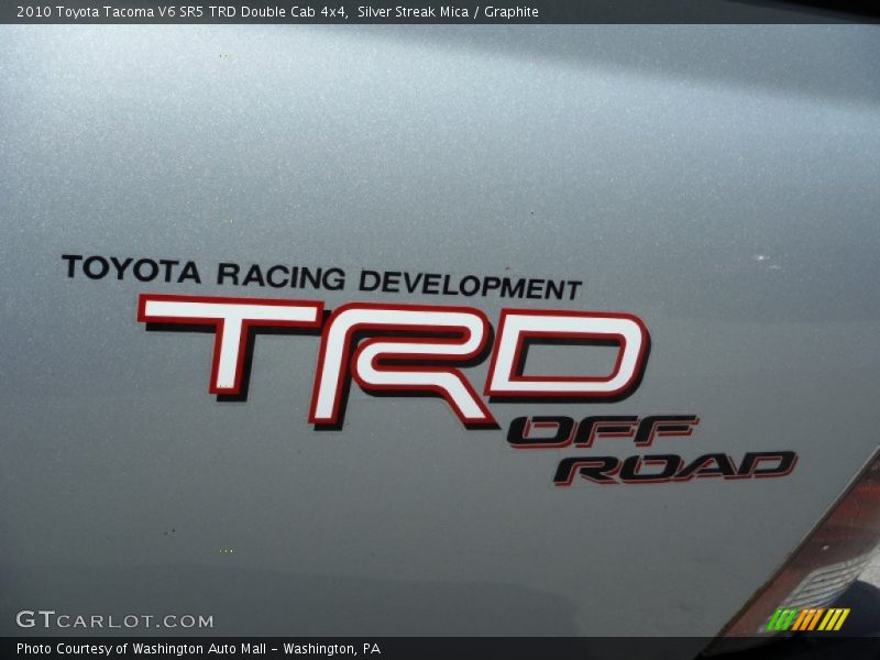 Silver Streak Mica / Graphite 2010 Toyota Tacoma V6 SR5 TRD Double Cab 4x4