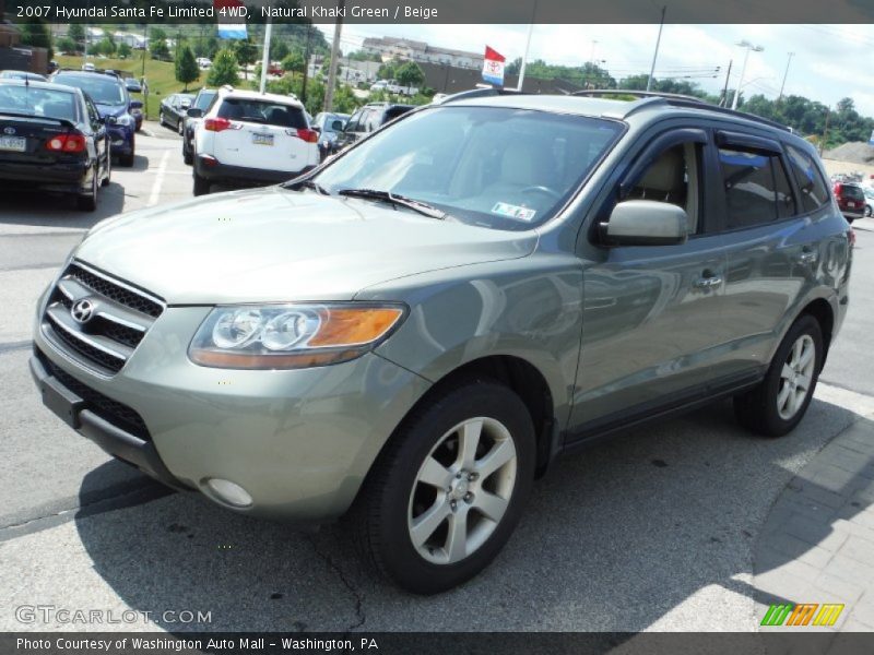 Natural Khaki Green / Beige 2007 Hyundai Santa Fe Limited 4WD