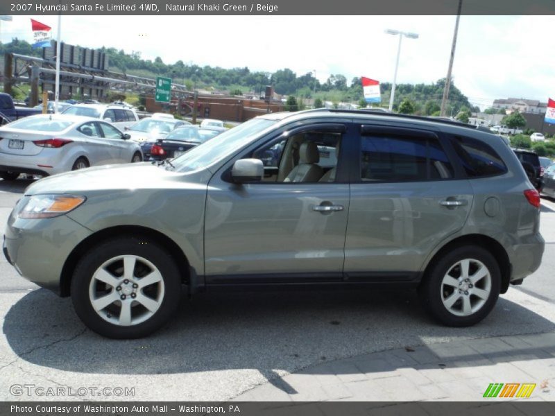 Natural Khaki Green / Beige 2007 Hyundai Santa Fe Limited 4WD