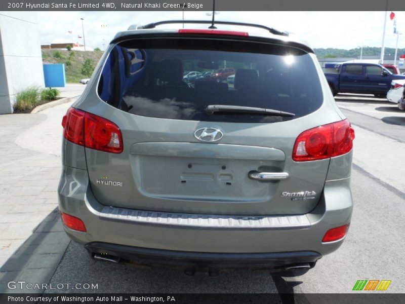 Natural Khaki Green / Beige 2007 Hyundai Santa Fe Limited 4WD