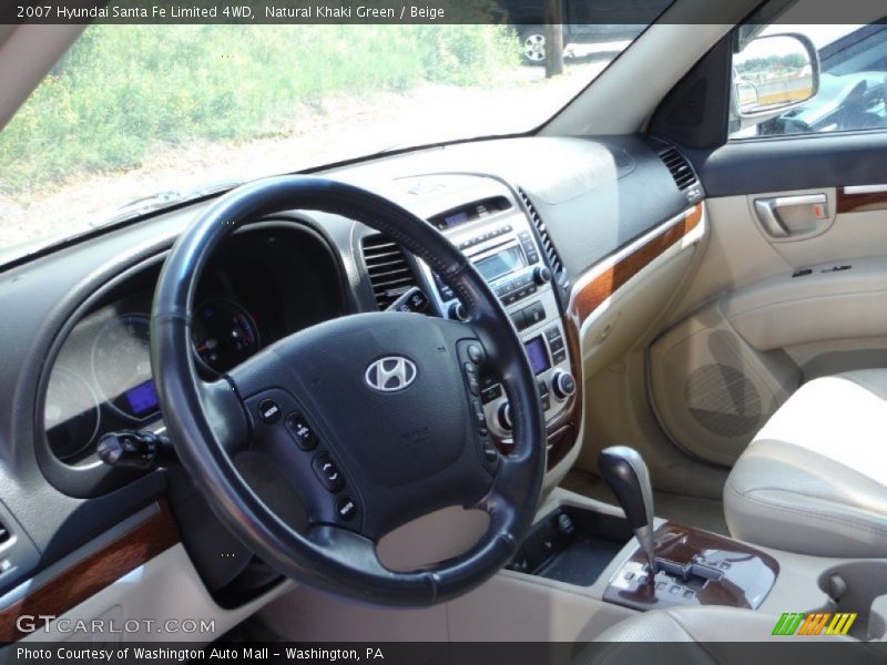 Natural Khaki Green / Beige 2007 Hyundai Santa Fe Limited 4WD