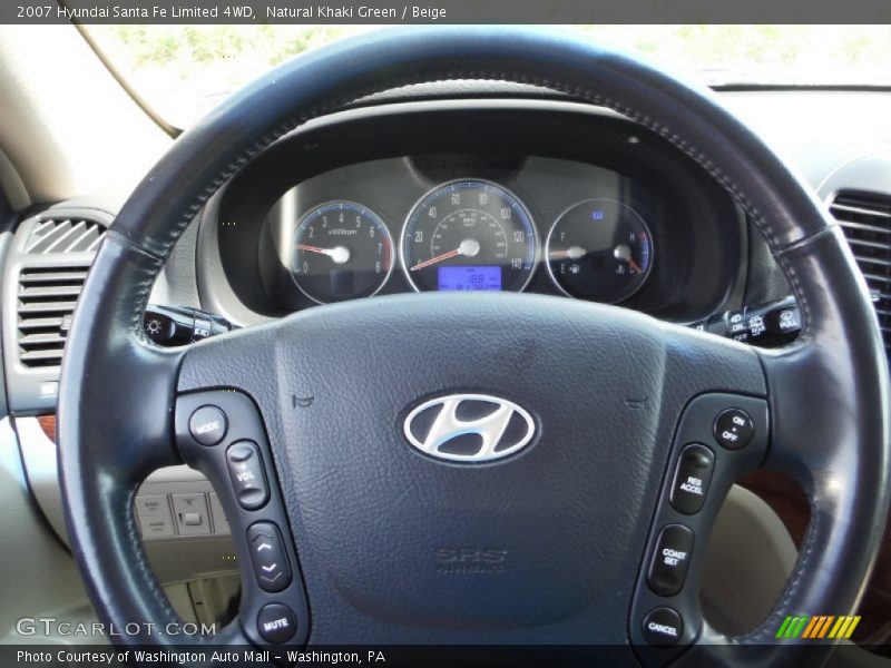 Natural Khaki Green / Beige 2007 Hyundai Santa Fe Limited 4WD