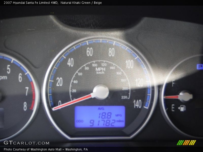 Natural Khaki Green / Beige 2007 Hyundai Santa Fe Limited 4WD