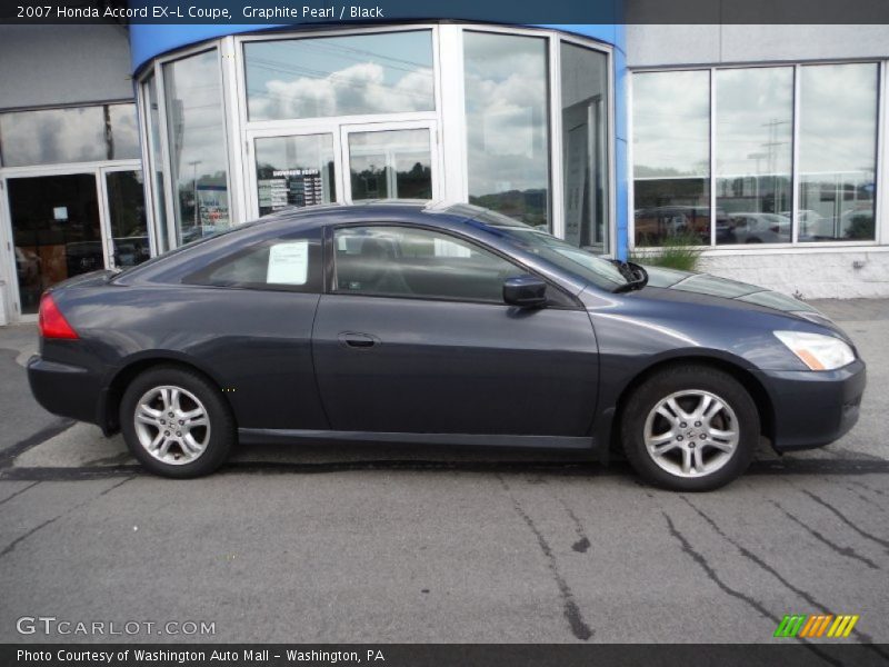 Graphite Pearl / Black 2007 Honda Accord EX-L Coupe