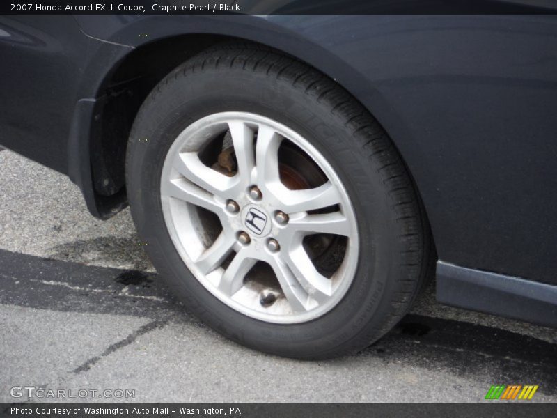 Graphite Pearl / Black 2007 Honda Accord EX-L Coupe