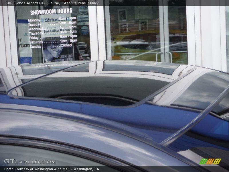 Graphite Pearl / Black 2007 Honda Accord EX-L Coupe