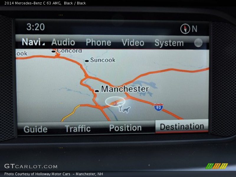 Navigation of 2014 C 63 AMG
