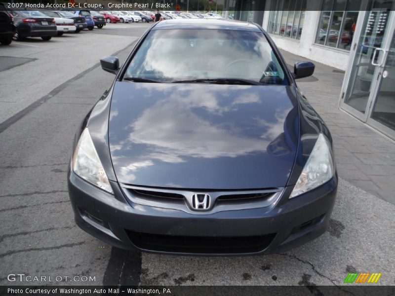 Graphite Pearl / Black 2007 Honda Accord EX-L Coupe