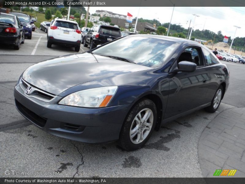 Graphite Pearl / Black 2007 Honda Accord EX-L Coupe