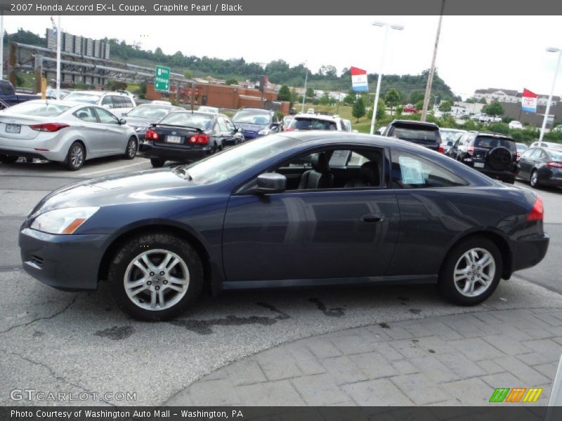 Graphite Pearl / Black 2007 Honda Accord EX-L Coupe