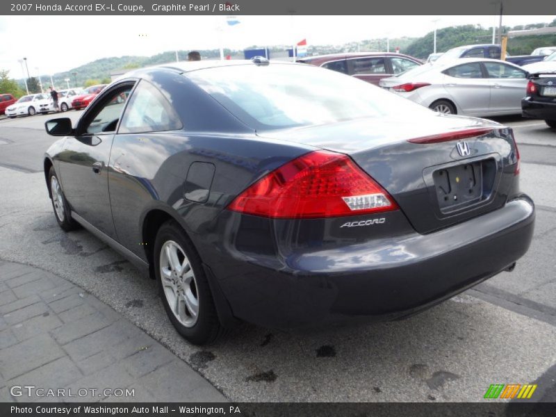 Graphite Pearl / Black 2007 Honda Accord EX-L Coupe