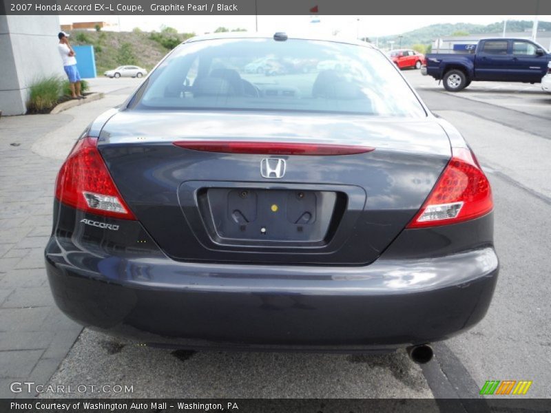 Graphite Pearl / Black 2007 Honda Accord EX-L Coupe