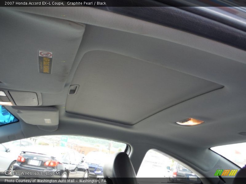 Graphite Pearl / Black 2007 Honda Accord EX-L Coupe