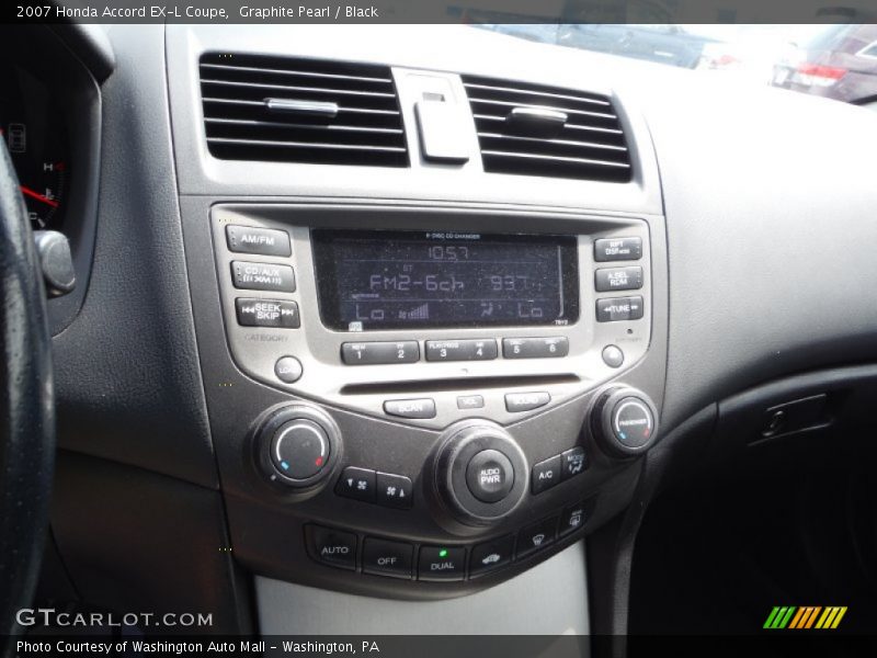 Graphite Pearl / Black 2007 Honda Accord EX-L Coupe