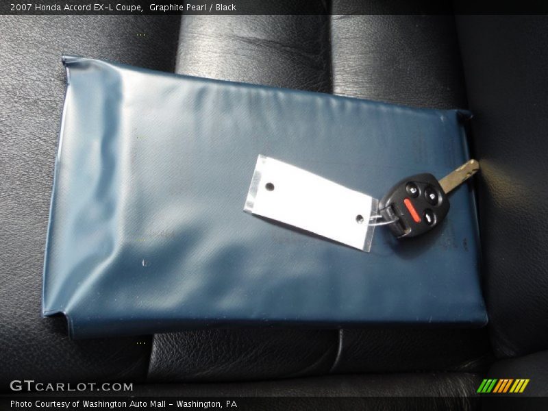 Graphite Pearl / Black 2007 Honda Accord EX-L Coupe