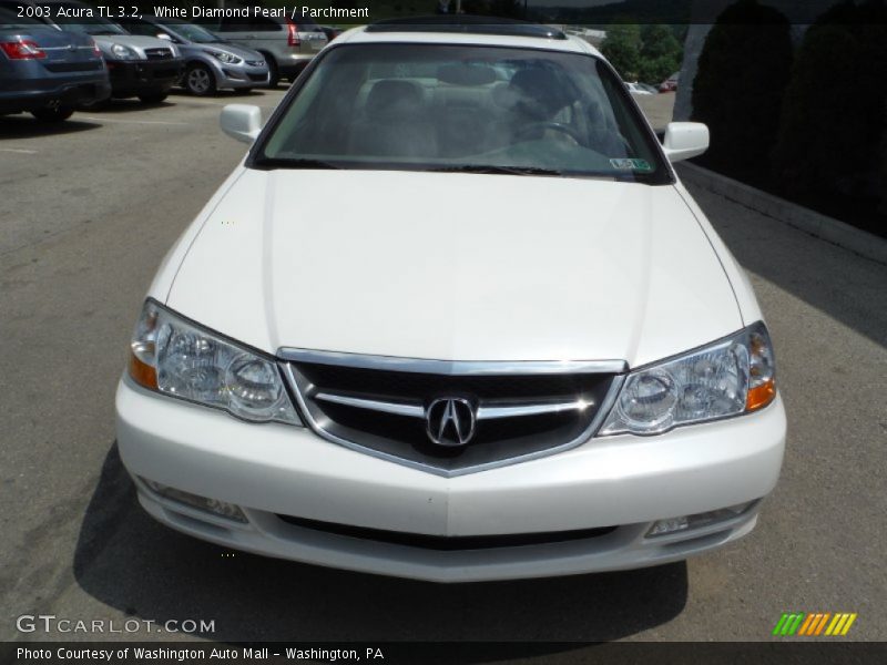 White Diamond Pearl / Parchment 2003 Acura TL 3.2