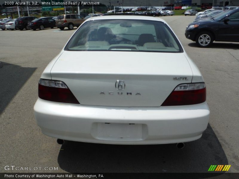 White Diamond Pearl / Parchment 2003 Acura TL 3.2