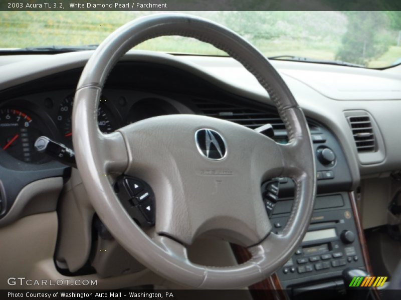 White Diamond Pearl / Parchment 2003 Acura TL 3.2
