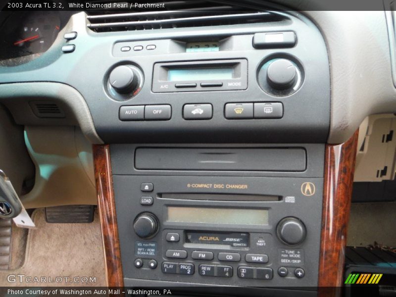 White Diamond Pearl / Parchment 2003 Acura TL 3.2