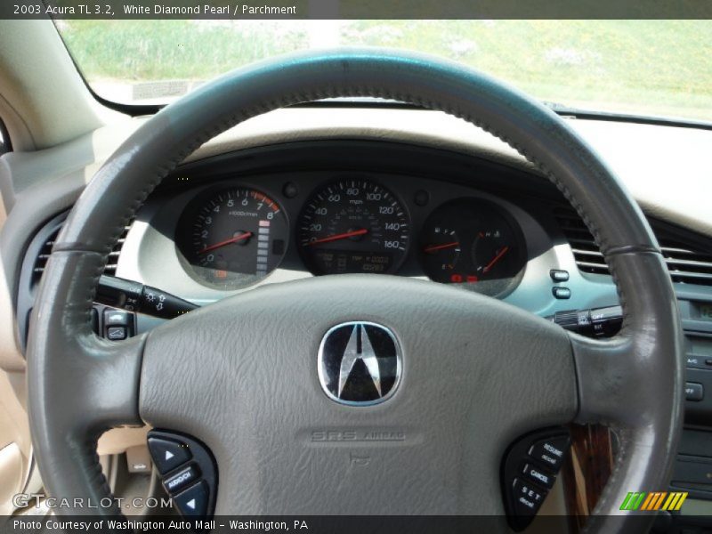 White Diamond Pearl / Parchment 2003 Acura TL 3.2