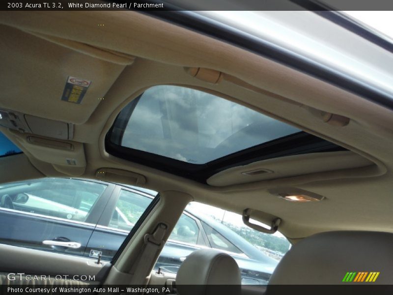 White Diamond Pearl / Parchment 2003 Acura TL 3.2