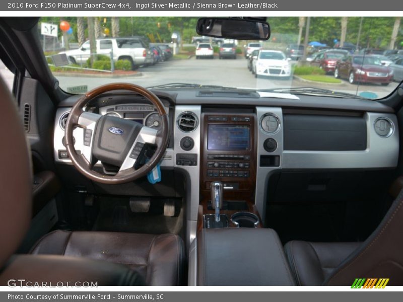 Ingot Silver Metallic / Sienna Brown Leather/Black 2010 Ford F150 Platinum SuperCrew 4x4