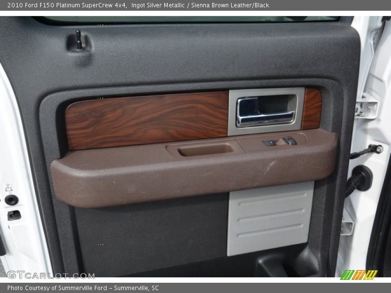 Ingot Silver Metallic / Sienna Brown Leather/Black 2010 Ford F150 Platinum SuperCrew 4x4