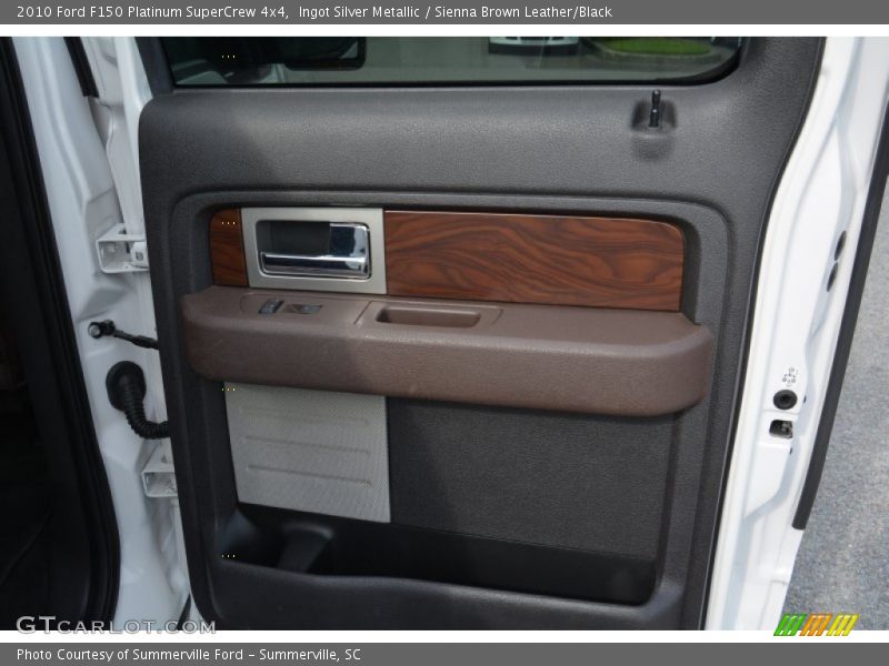 Ingot Silver Metallic / Sienna Brown Leather/Black 2010 Ford F150 Platinum SuperCrew 4x4