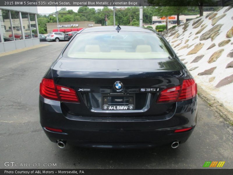 Imperial Blue Metallic / Venetian Beige 2015 BMW 5 Series 535i xDrive Sedan