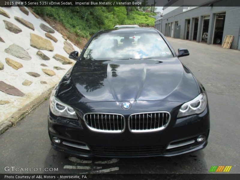 Imperial Blue Metallic / Venetian Beige 2015 BMW 5 Series 535i xDrive Sedan