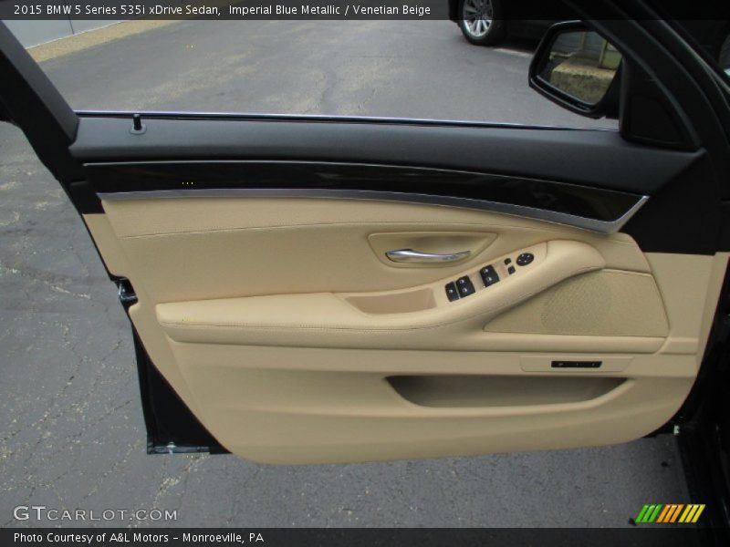 Imperial Blue Metallic / Venetian Beige 2015 BMW 5 Series 535i xDrive Sedan