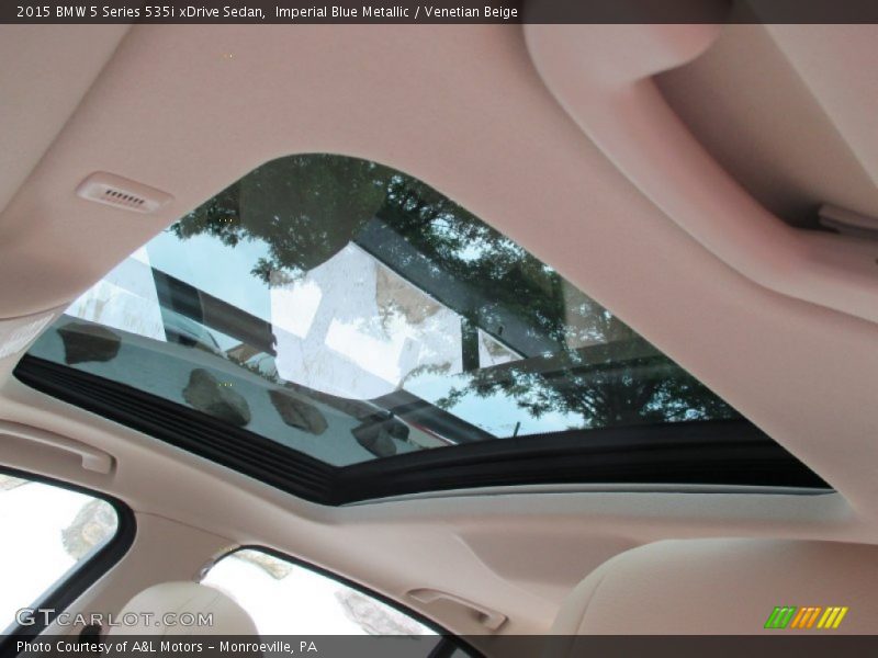 Imperial Blue Metallic / Venetian Beige 2015 BMW 5 Series 535i xDrive Sedan