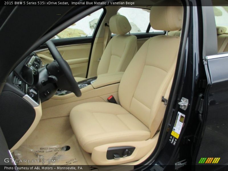 Imperial Blue Metallic / Venetian Beige 2015 BMW 5 Series 535i xDrive Sedan