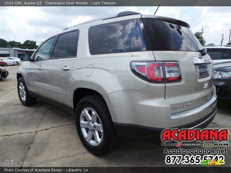 Champagne Silver Metallic / Light Titanium 2014 GMC Acadia SLE